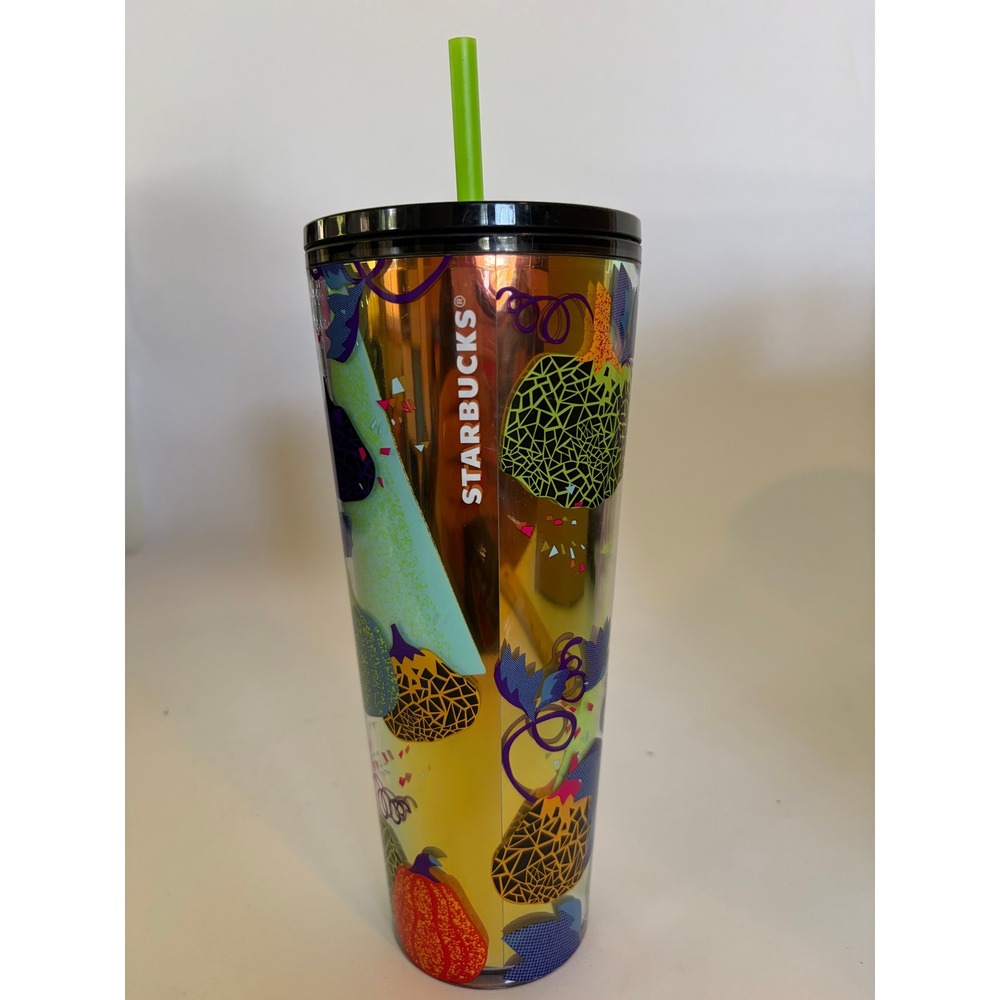 Starbucks 2024 Fall Halloween UFO Pumpkins Venti 24 oz. Tumbler Glow in the Dark